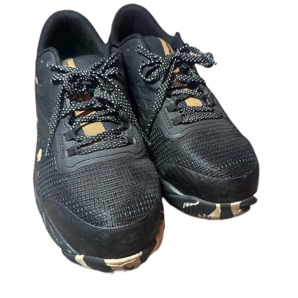 Reebok Nanoflex Comp Toe Work Shoes, Women's Size 8M Black/Tan